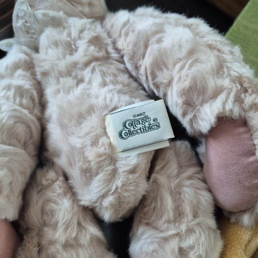 Ganz Abby Pink Bear Cottage Collectibles Plush 13" Bib Neck Stuffed Teddy Vintag - Picture 3 of 7